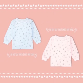 [MIO MỎNG] Áo dài tay nút vai ( 3m-24m)