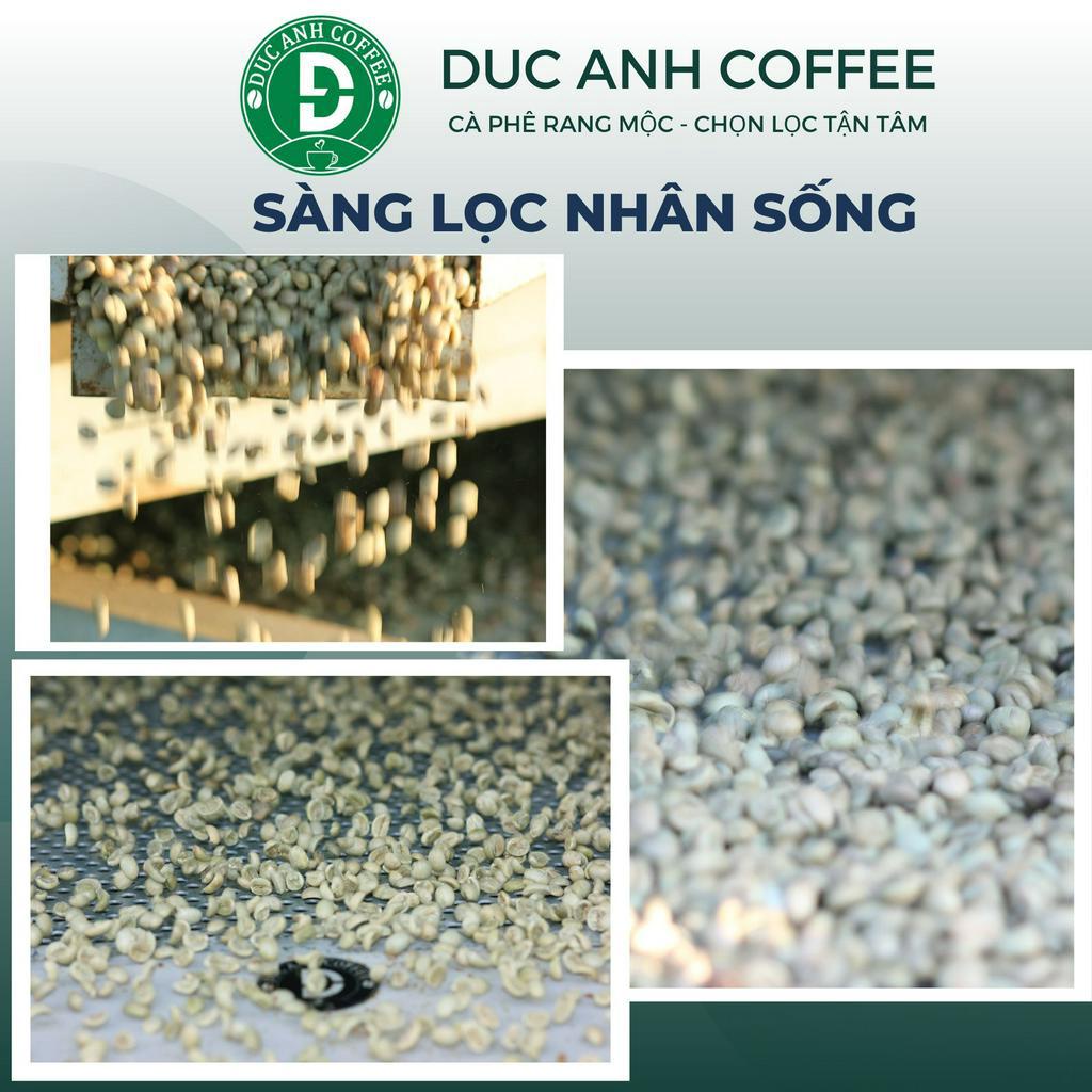 1kg cà phê rang mộc Robusta DUC ANH COFFEE nguyên chất xay pha phin, xay pha máy, nguyên hạt, túi zipper DUC ANH COFFEE
