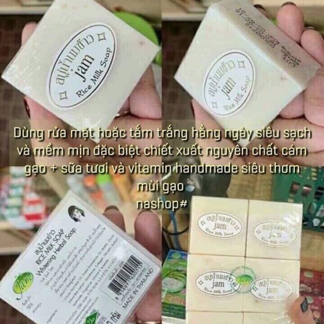 Soap cám sữa gạo kích trắng thái lan