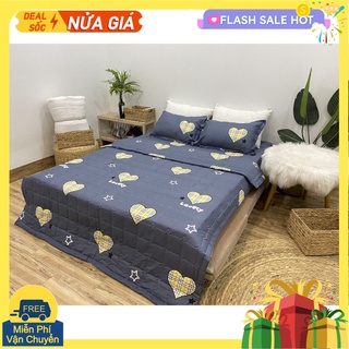[Xả kho cắt lỗ]Chăn hè thu trần bông 3 lớp poly,mền trần bông,mẫu hoa cúc vàng