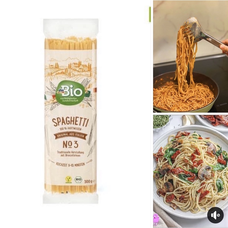 Mỳ spaghetti hữu cơ Dmbio (500g)