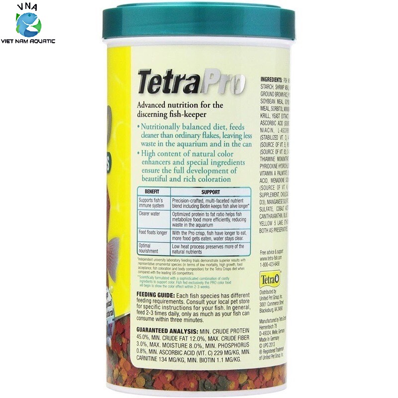 Cám Tetra Pro Tropical - Giúp cá lên màu toàn diện - Hàng cao cấp