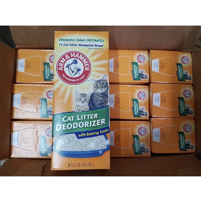 Bột Baking Soda Khử Mùi Hôi Cát Mèo Arm &amp; Hammer Cat Litter Deodorizer