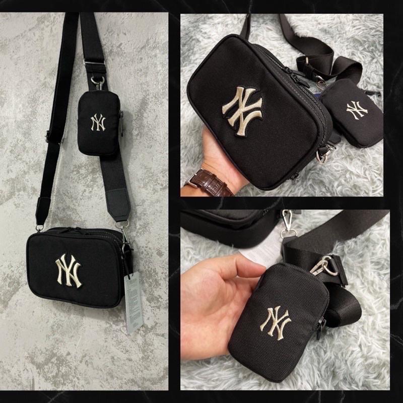 Túi Đeo Chéo MLB NY Cross Bag Hoạ Tiết Monogram Newyork Yankees Chất Vải Polyester Cao Cấp Full Tag Code Balo 2810 Shop