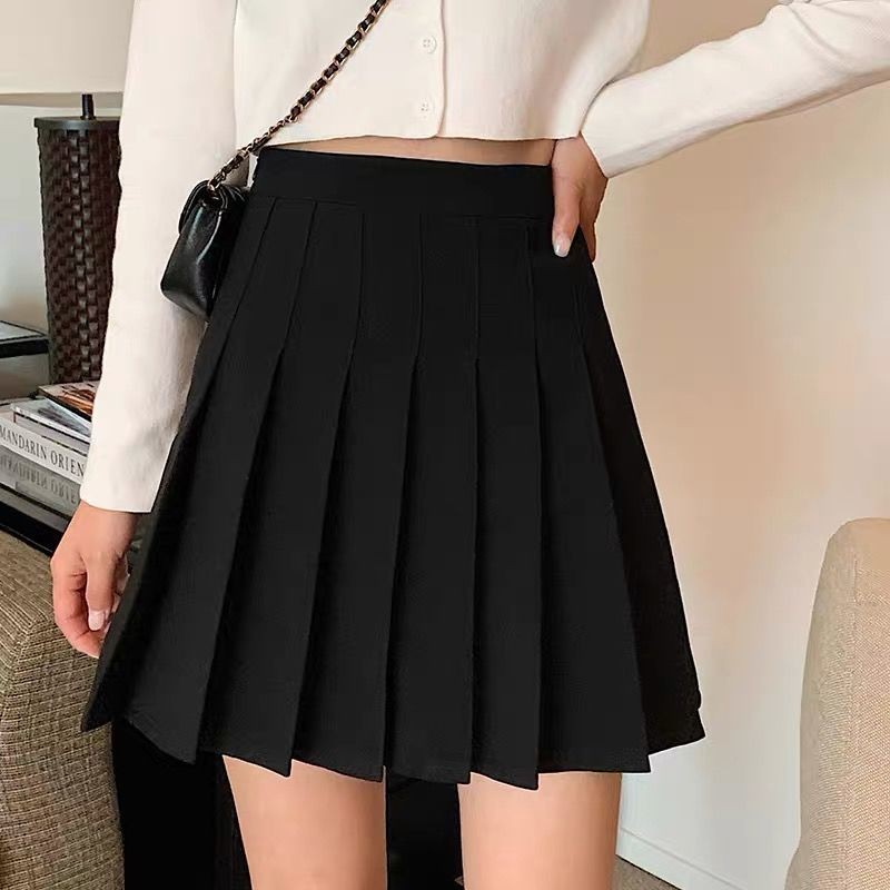 Chân Váy Đen Dáng Xòe Tennis Thương Hiệu BACA Phong Cách Ulzzang US302 | BigBuy360 - bigbuy360.vn