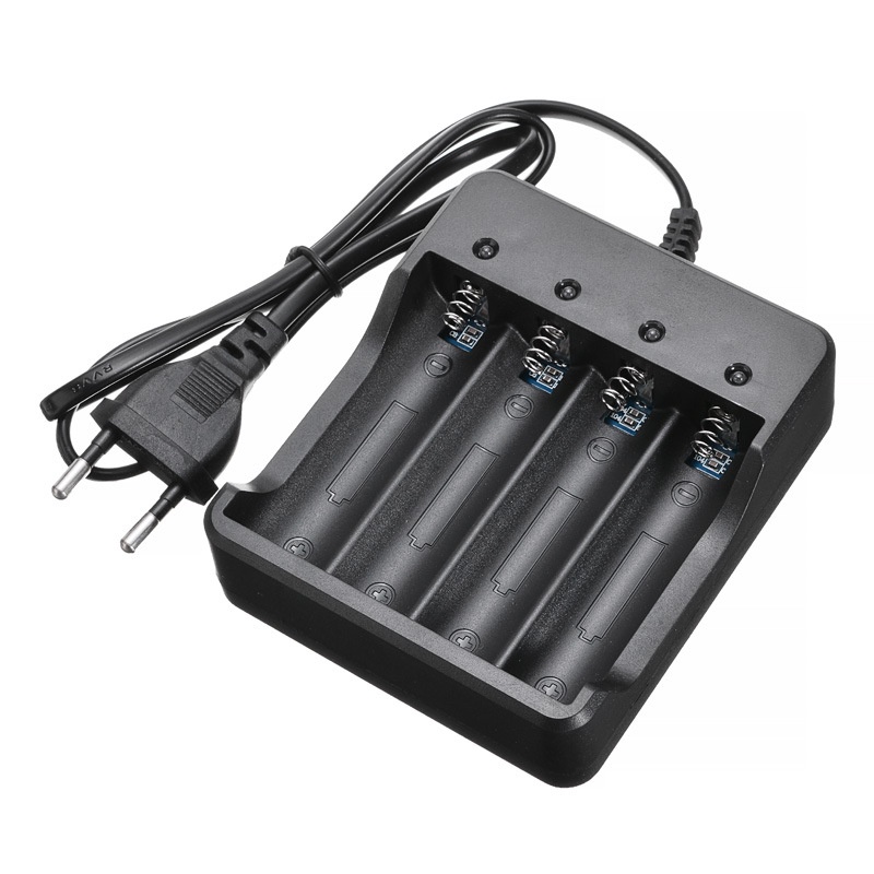 Cục Sạc Bốn Pin 18650 18650 4.2v Thông Minh Đa Chức Năng Kèm Dây Cáp Sạc 4KZC
