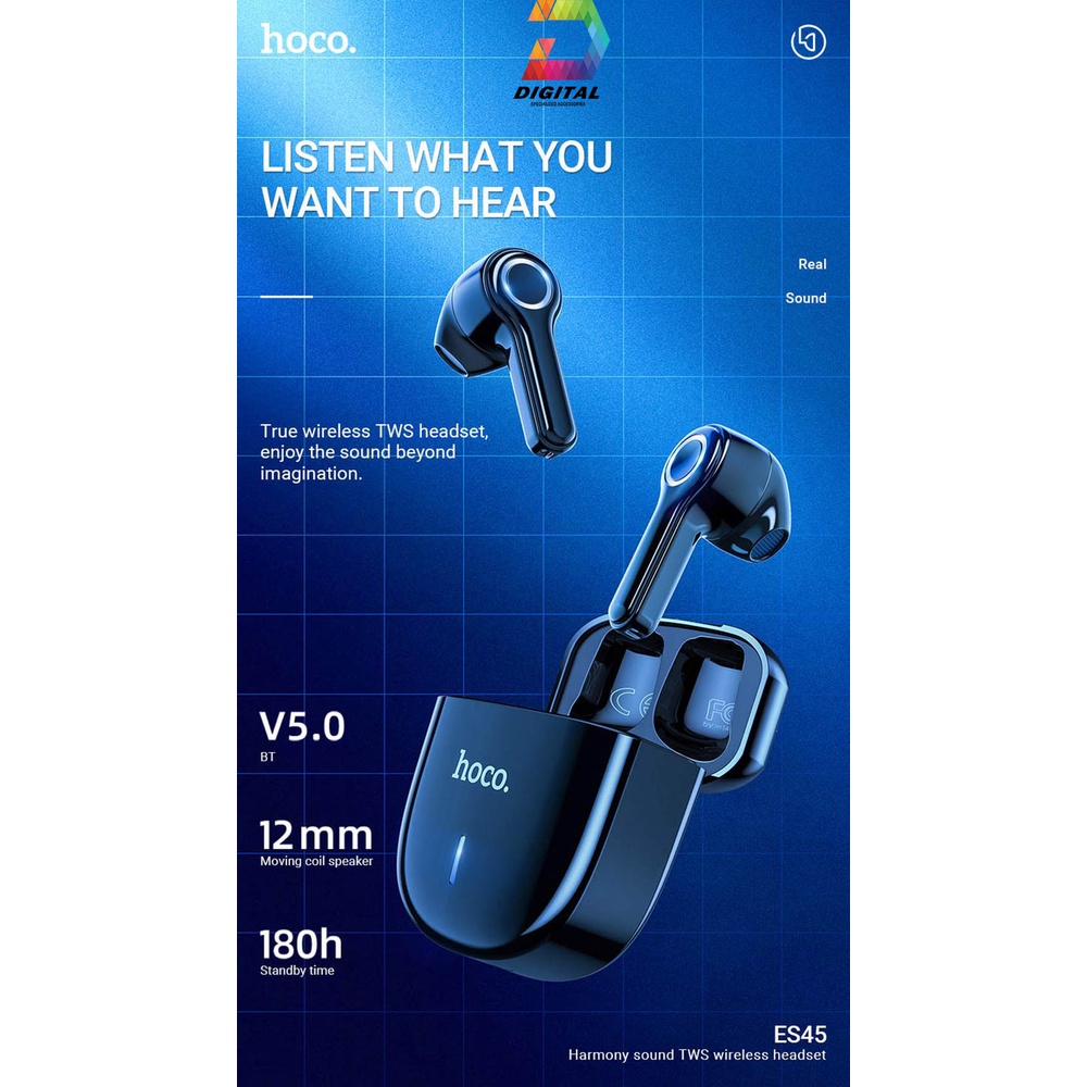 Tai Nghe Bluetooth TWS Hoco ES45 Chính Hãng Cảm Ứng Chạm