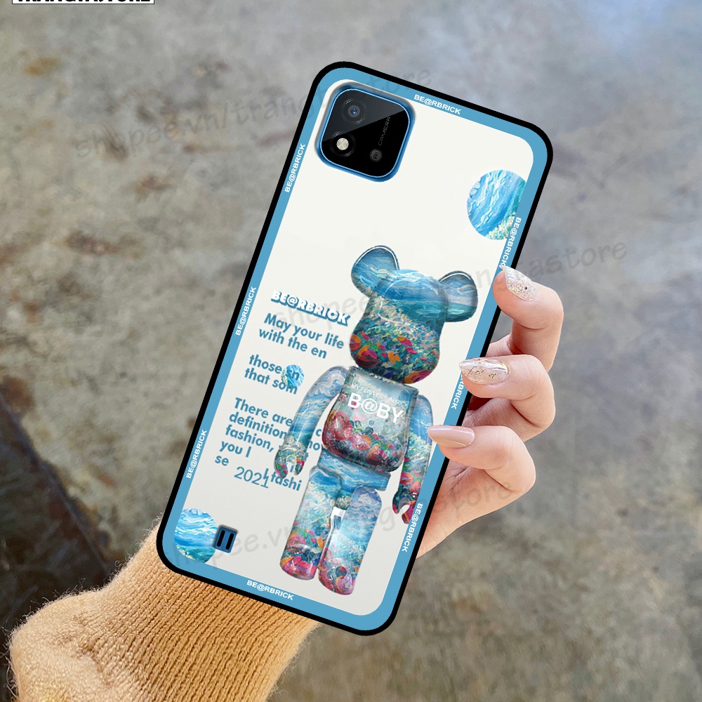 Ốp Realme C11 2020/2021 / C12 / C15 / C20  in hình gấu Bearbrick,Mountain,xanh,đen,đỏ giá rẻ