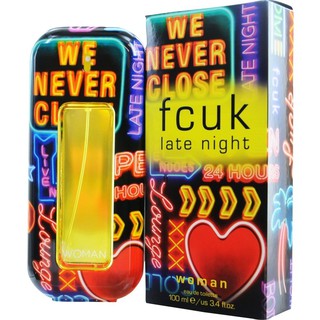 Nước hoa nữ cao cấp FCUK Late Night her eau de toilette EDT 100ml (Mỹ)
