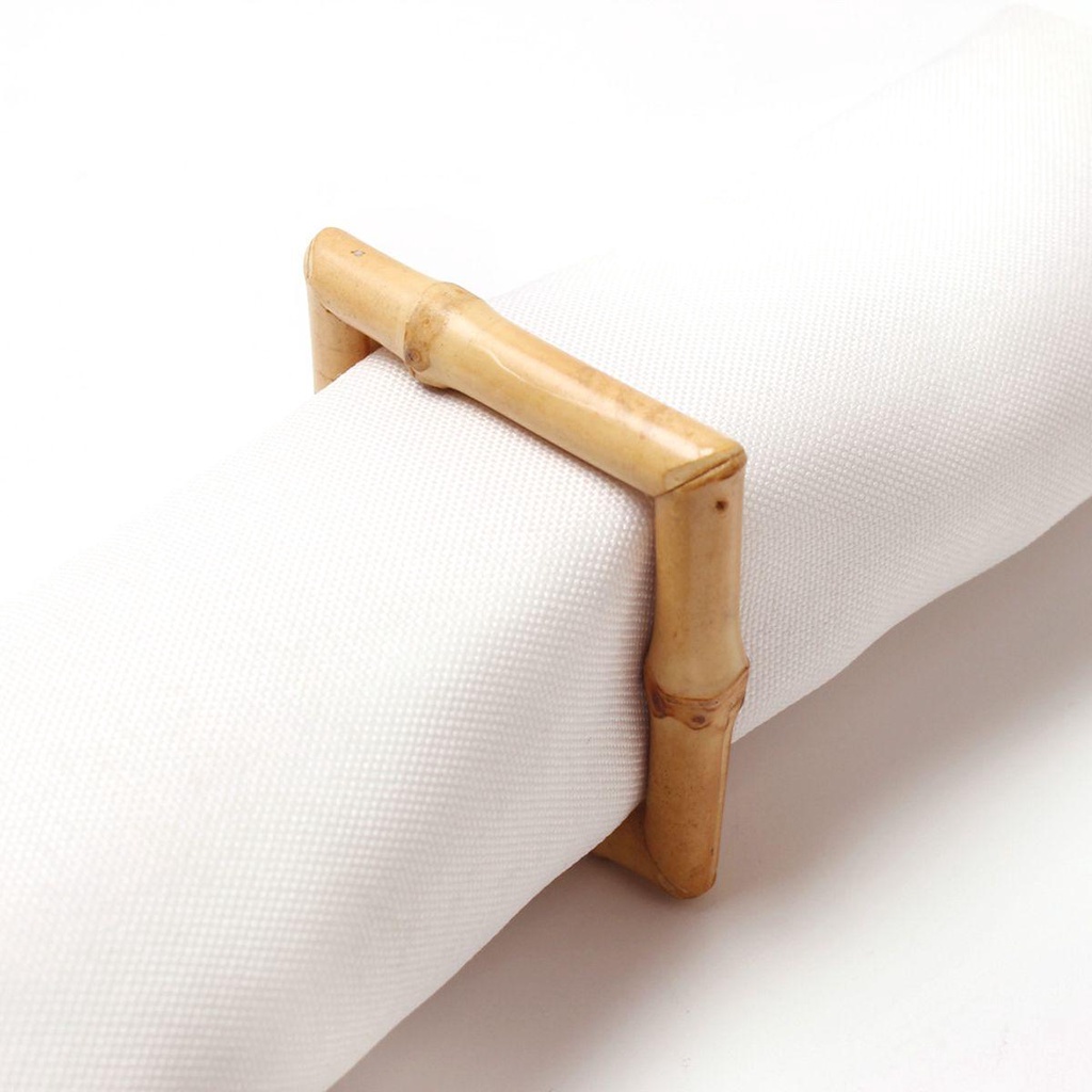 Lloyd Vòng Giữ Khăn Ăn Bằng Tre Tự Nhiên Handmade Có Khóa Gài Dùng Trong Khách Sạn Tiệc Tùng