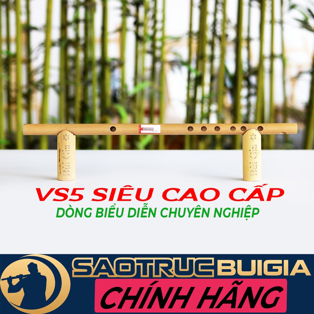 Sáo trúc Bùi Gia VS5 SIÊU CẤP - DÀNH RIÊNG CHO BIỂU DIỄN - ĐỦ TONE - C5 - 6 LỖ