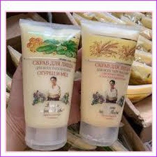 TẨY DA CHẾT  BÀ GIÀ AGAFI ( lúa mạch &dưa leo)