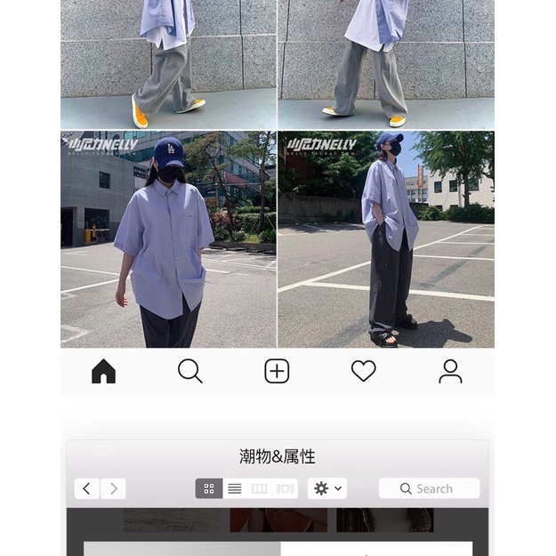 Áo sơ mi nelly sale (có sẵn) xanh biển cúc trắng túi trái trơn