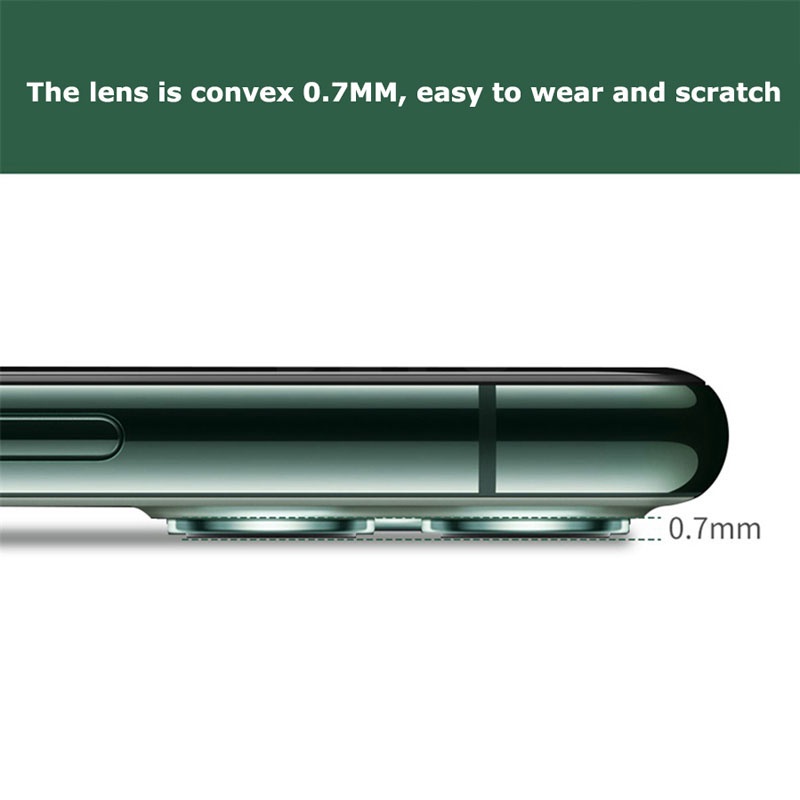 Ốp Điện Thoại Mặt Kính Bảo Vệ Camera Cho iPhone 14 Pro Max 13 12 Mini SE 2020 2022 6 7 8 6s Plus 13 12 11 Pro XS Max XR X