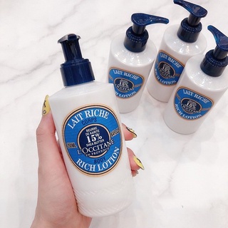 Dưỡng thể l'occitane body rich lotion 15% shea butter 250ml