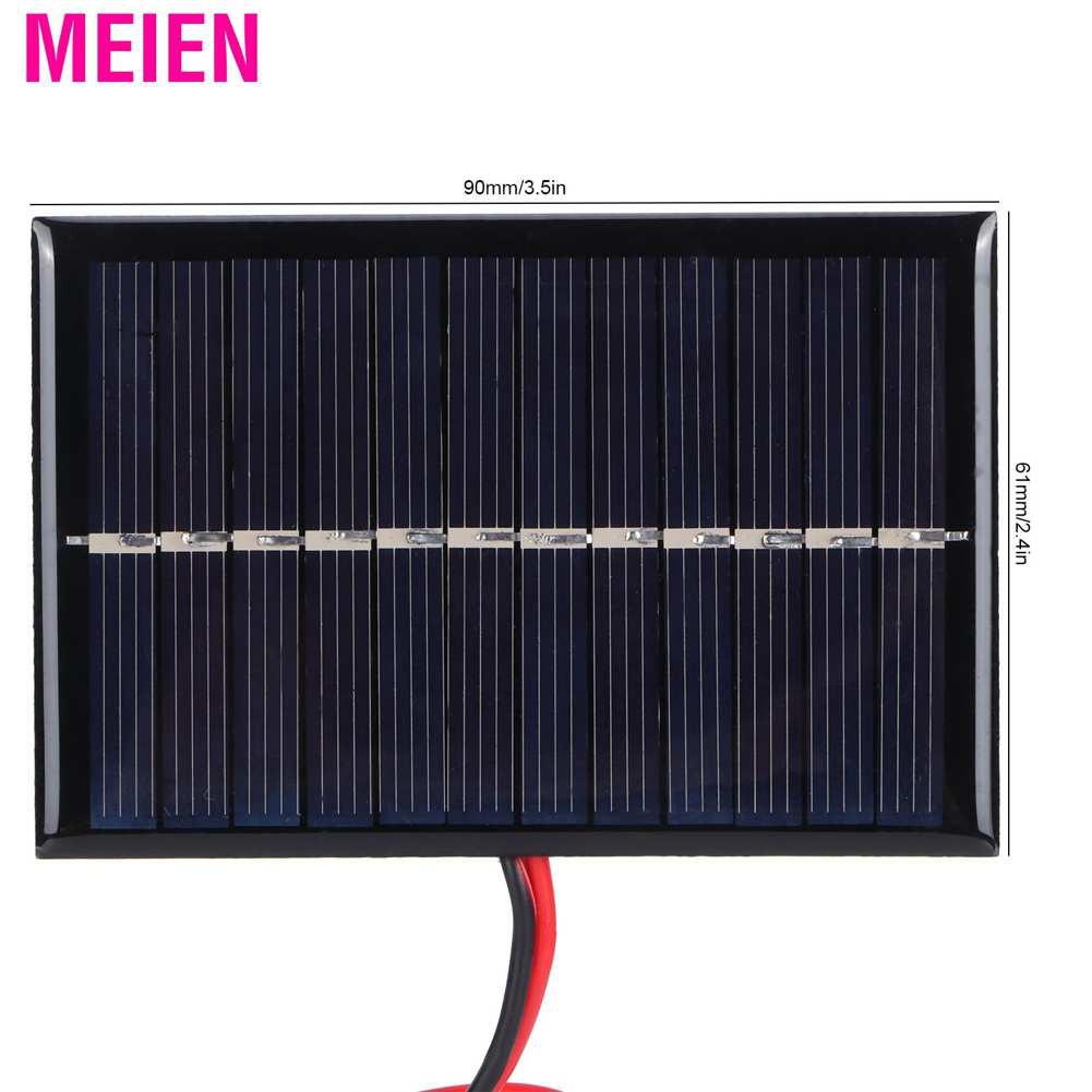 Tấm Sạc Năng Lượng Mặt Trời 0.6w 6v Polysilicon Cho Đèn Đồ Chơi 3.7v