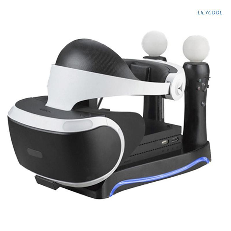 Giá Đỡ Trưng Bày Kính Thực Tế Ảo Ps4 Vr Thế Hệ Thứ 2 4 Trong 1 Có Đèn