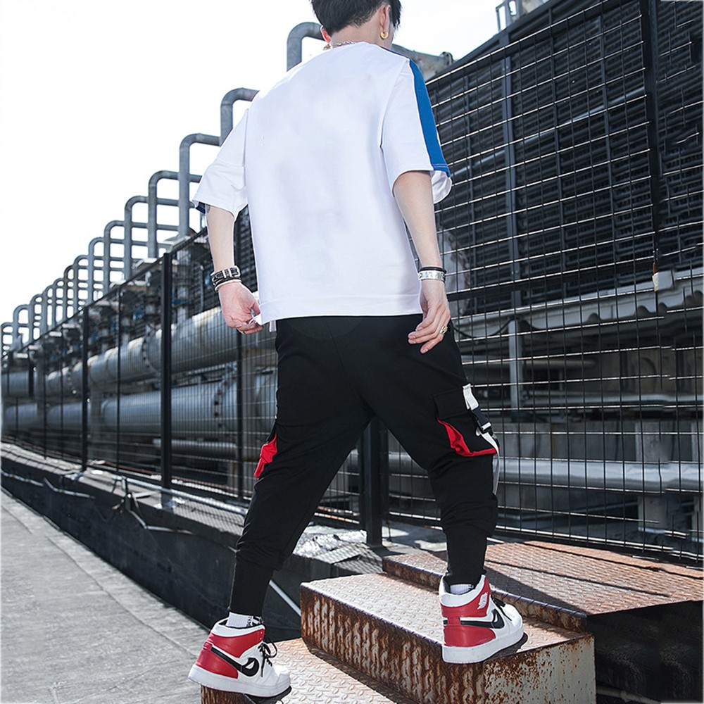 Bộ Đồ Thun Nam Thể Thao Ngắn Tay In Họa Tiết NEIGHBOR Kết Hợp Quần Jogger Túi Hộp Phối Dây SET NAM 90000106C2 | BigBuy360 - bigbuy360.vn