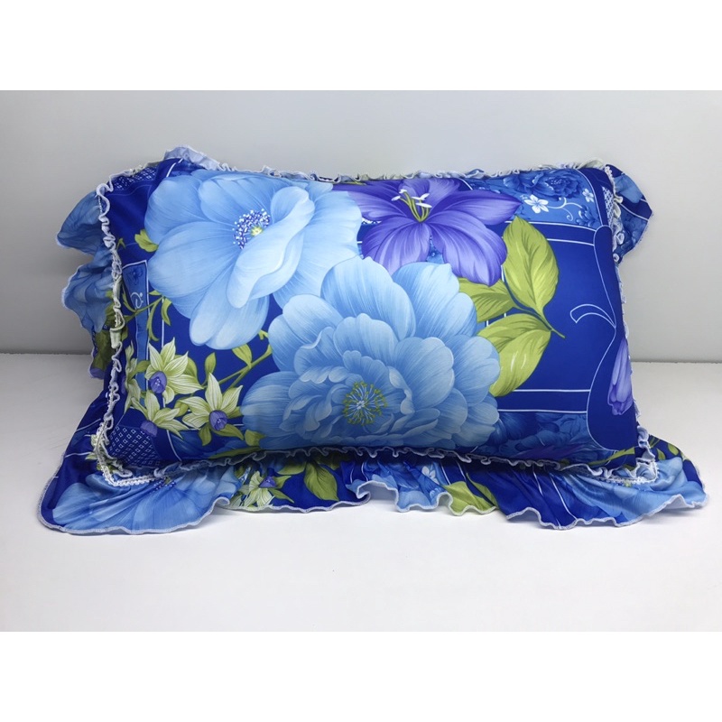 Vỏ gối thun 30x50cm có bèo