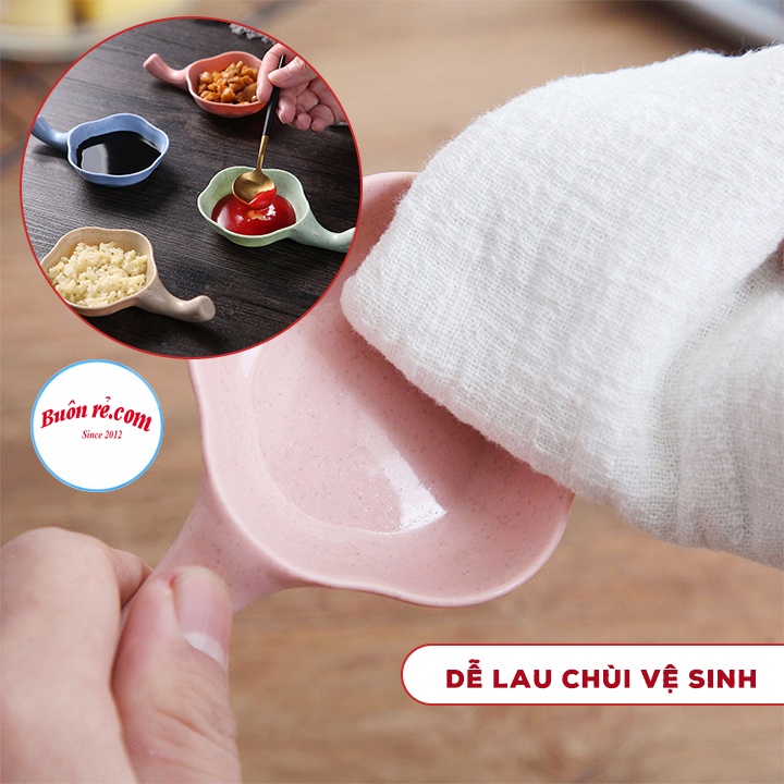 Bát đựng gia vị mini có tay cầm – Chén lúa mạch đựng đồ ăn dặm, nước chấm 01446