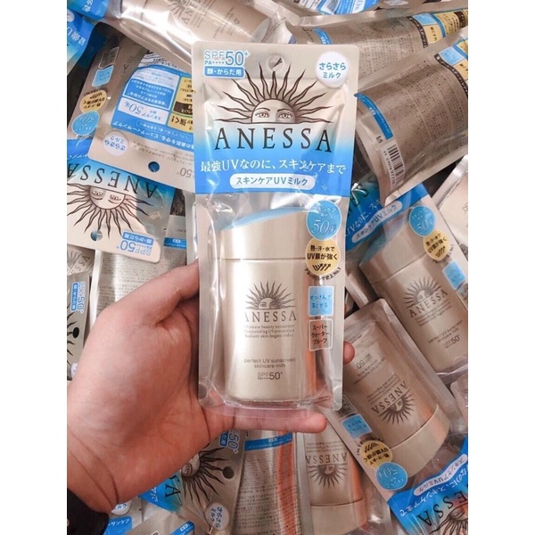 [Hàng _ Nhật_ Chuẩn]  Kem chống nắng Anessa Perfect UV Sunscreen Skincare Milk 60ml