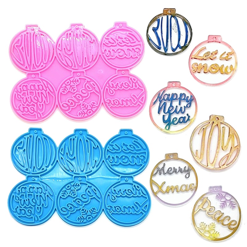 Khuôn Nhựa Làm Mặt Dây Chuyền Trang Trí Giáng Sinh