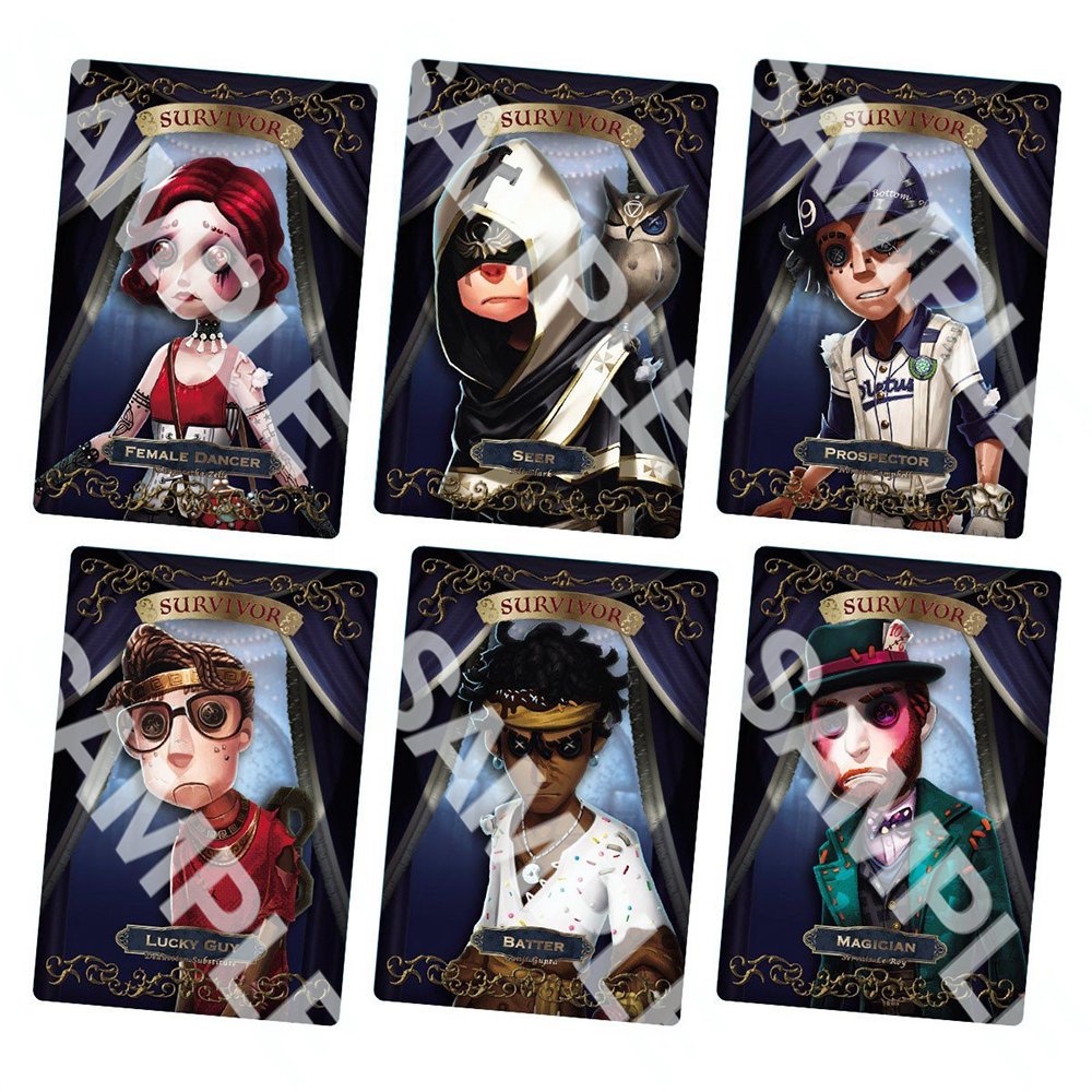 Ảnh card bo góc in hình nhân vật game IDENTITY V M1 anime chibi sưu tầm thẻ bo viền 5*8cm