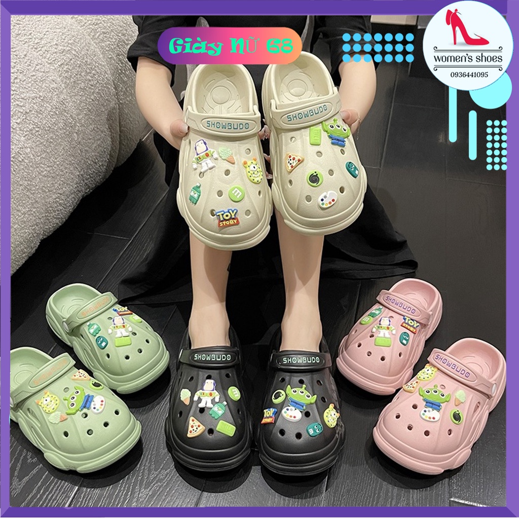 Sục Nữ Cross Siêu Nhẹ Kèm Sticker Cute ( Dép Cá )