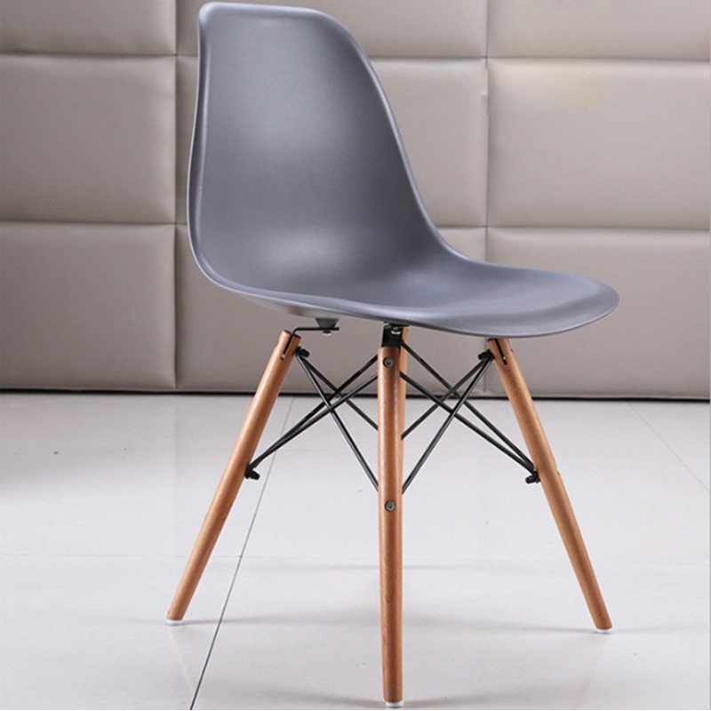 Ghế Nhựa Chân Gỗ Eames, Ghế Quán Cafe, Ghế Decor Ngồi Làm Việc