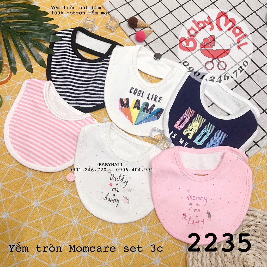 Yếm tròn Momcare set 3c 2235