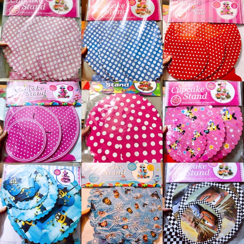 KỆ BÁNH SINH NHẬT 3 tầng bìa cứng