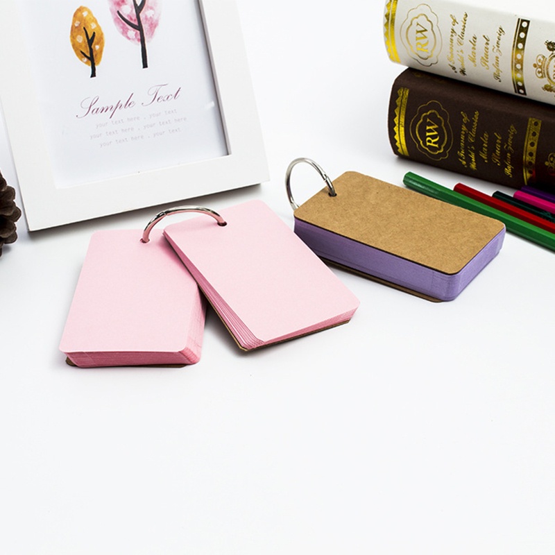 Bộ Giấy Ghi Chú Kèm 100 Tấm Thẻ Mini Tiện Lợi