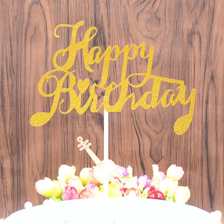 Thanh Trang Trí Bánh Kem Hình Chữ Happy Birthday