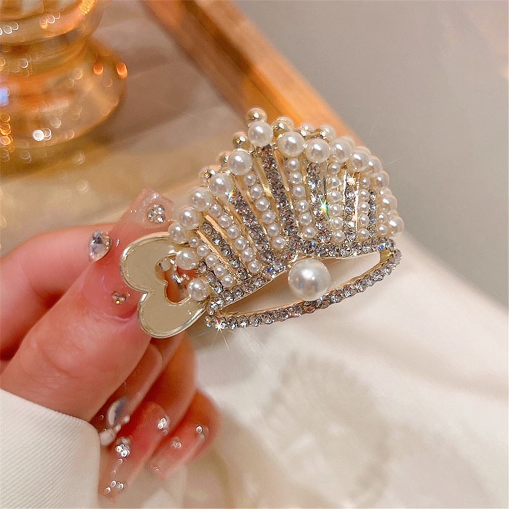 Kẹp TóC HìNh Vương MiệN ĐíNh Kim Cương Giả LấP LáNh ThờI Trang Cho Nữ