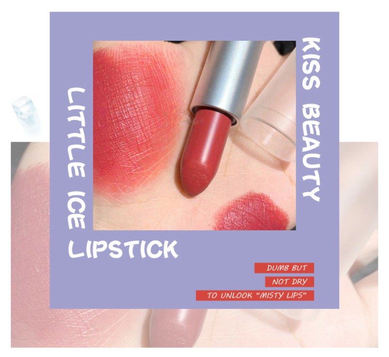 [Hàng mới về] Son lì dưỡng ẩm Kiss Beauty 6 màu tùy chọn lâu trôi | BigBuy360 - bigbuy360.vn