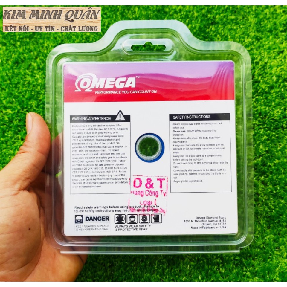 Lưỡi Cắt Gạch Đa Năng OMEGA Xanh Loại 1 ( 110x10x1.3x20/16 )