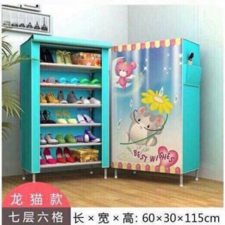 Tủ giày 3d 6 tầng