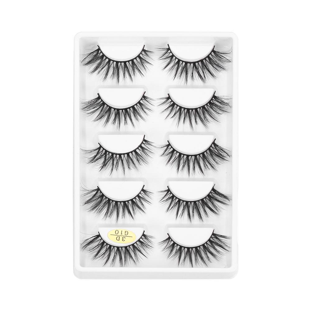 Bộ 5 Cặp Lông Mi Giả SKONHED Trang Điểm Tự Nhiên 3D
