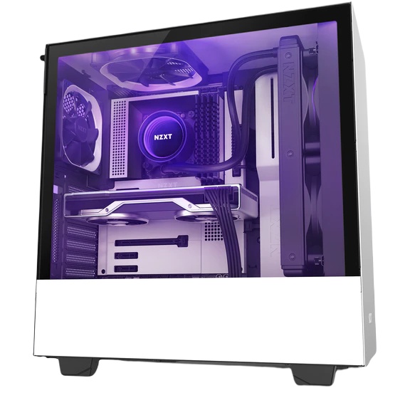 Vỏ Case Máy Tính NZXT H510i Màu Trắng Sần