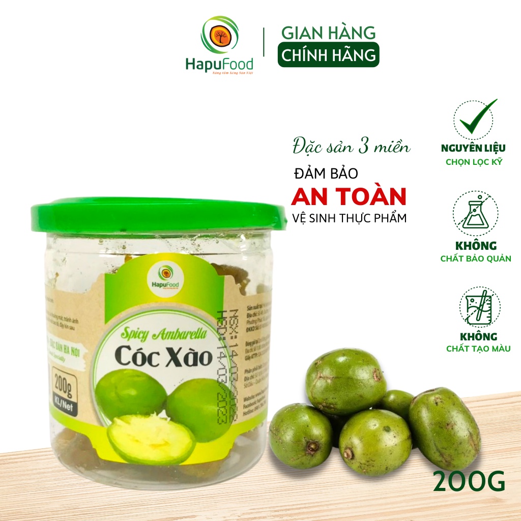 Cóc xào cay 200g HAPUFOOD, thơm dẻo, đảm bảo VSATTP