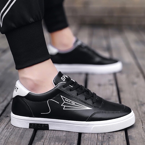 Giày nam thể thao in hình máy bay - Giày thể thao nam đơn giản basic đẹp