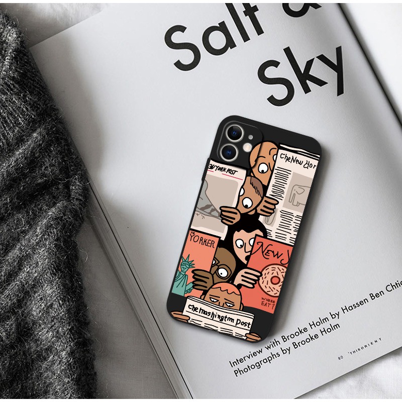 Ốp Điện Thoại Mềm In Hình Sáng Tạo Cho iphone 13 14 pro max xr 6s 7 8 plus 12 mini 11 pro x xs max se2