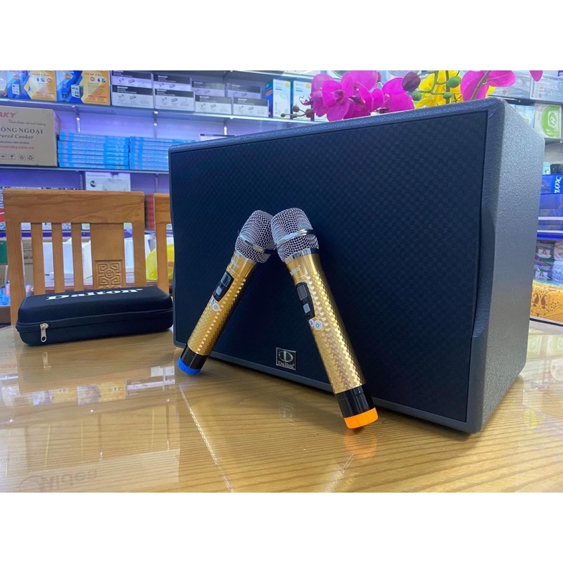 Loa kéo bluetooth xách tay Dalton PS-K10A, K8A, K6A-luxury, mic kim cương. Hàng Chính Hãng