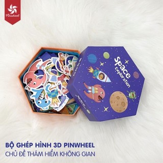 Bộ đồ chơi xếp hình 3D PinWheel chủ đề Thám hiểm không gian