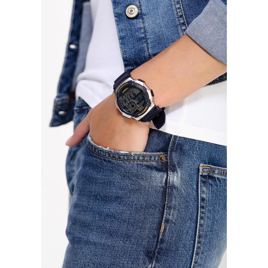 ĐỒNG HỒ NAM CASIO AE-1000W-2AVDF Điện tử - Dây nhựa - Pin 10 năm