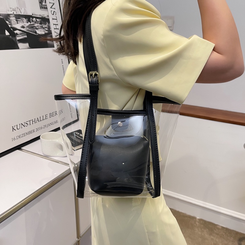 Túi Xách Trong Suốt Thời Trang Mùa Hè Hàn Quốc 2022 Dễ Phối Đồ Dành Cho Nữ