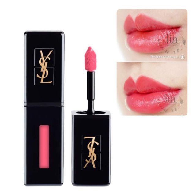 Son YSL màu Hồng San Hô - Vinyl Cream Lip Stain
