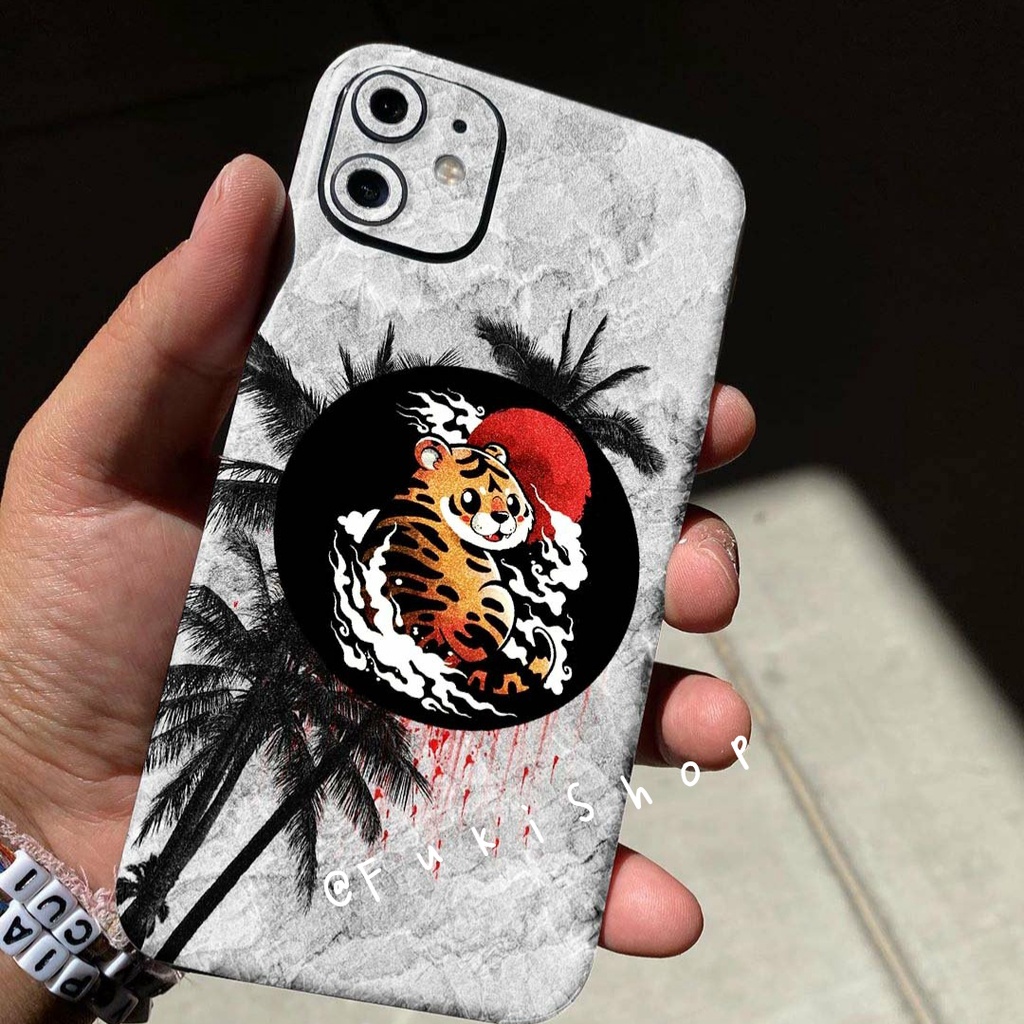 Tấm dán Skin FULL VIỀN Con Hổ Dành Cho 13ProMax 12ProMax 11ProMax X XS XR XSMAX 6Plus 7Plus 8Plus FukiShop