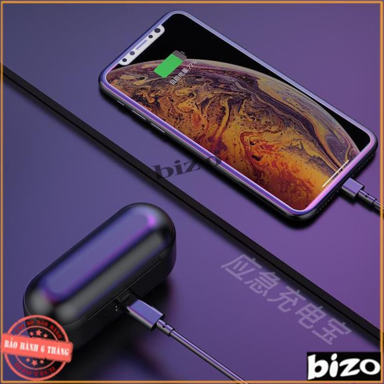 Tai nghe bluetooth nhét tai, tai nghe không dây tích hợp cảm biến vân tay, giá đỡ, sạc pin dự phòng AMOI F9 5.0