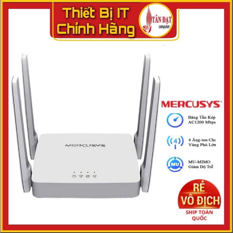 (Siêu Rẻ) Bộ Phát Wifi Mercusys AC10 Phát Wifi Băng Tần Kép Chuẩn AC1200 -Hàng Mới Năm 2021 | WebRaoVat - webraovat.net.vn